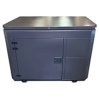 Тихий зимний кожух для генератора 1600 RAL 8019 (2 вентилятора)