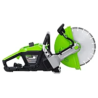 Бетонорез Greenworks PC141 аккумуляторный 82В с АКБ 8 Ач + ЗУ 4А