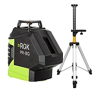 Лазерный уровень RGK PR-81G + штанга-упор RGK CG-2